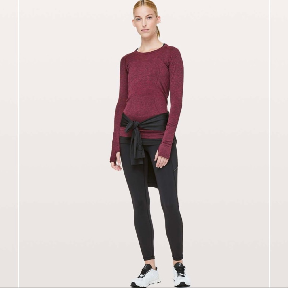 lululemon athletica Burgundy Long Sleeve Top